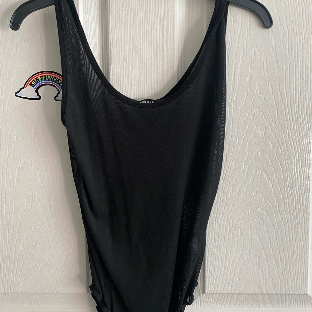 forever 21 Black mesh body suit